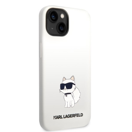 Karl Lagerfeld Silicone NFT Choupette - Etui iPhone 14 Plus (biały)