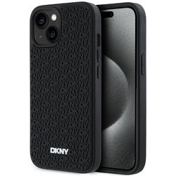 DKNY DKHCP15M3DRPWK iPhone 15 Plus 6.7" czarny/black hardcase 3D Rubber Repeat Pattern