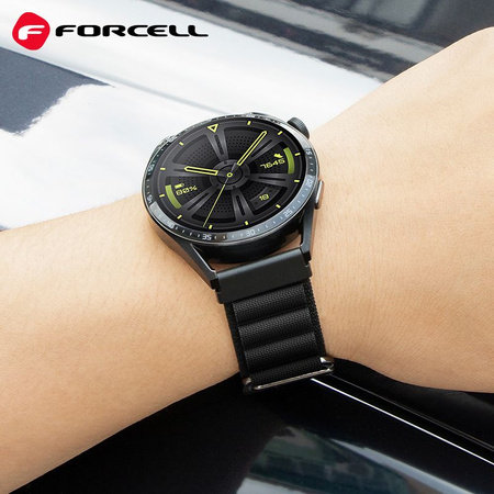 FORCELL F-DESIGN FS05 pasek / opaska do Samsung Watch 20mm czarna