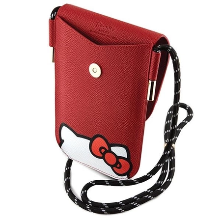 Hello Kitty Ledertasche „Hiding Kitty Cord“ – Rot