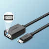 Ugreen kabel adapter przejściówka OTG USB (żeński) - micro USB (męski) 12 cm USB 2.0 480 Mbps czarny (US133 10396)