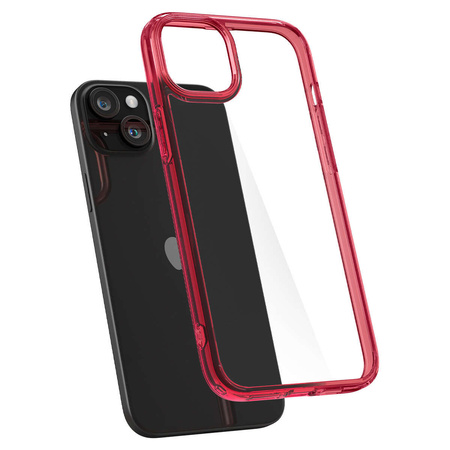 Spigen Ultra Hybrid, red crystal - iPhone 15