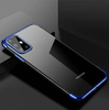 Clear Color case żelowy pokrowiec etui z metaliczną ramką Samsung Galaxy A72 4G niebieski