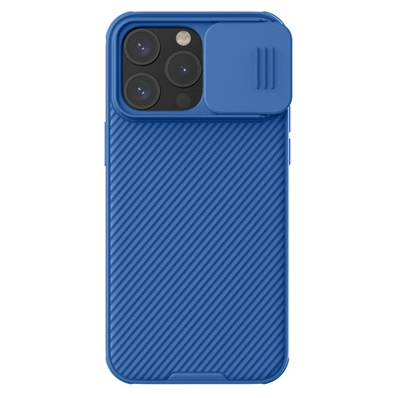 Nillkin CamShield Pro magnetische Hülle für iPhone 15 Pro mit Kameraschutz – Blau