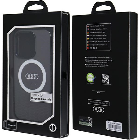 Audi IML Big Logo MagSafe Case iPhone 14 Pro 6.1" czarny/black hardcase AU-IMLMIP14P-Q5/D2-BK