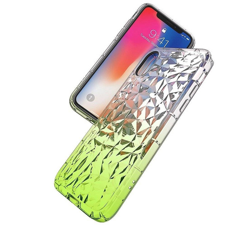 Etui Diamond Ombre SAMSUNG J6+ J6 PLUS limonkowe