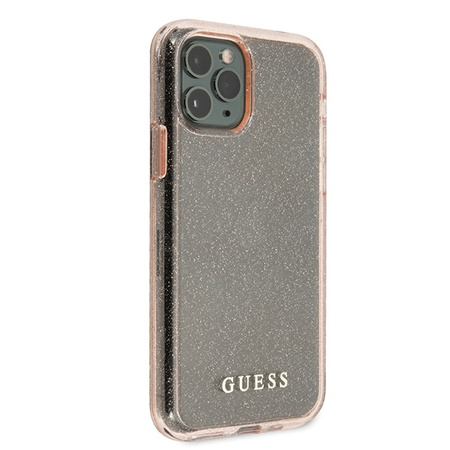 Guess Glitter Case - Etui iPhone 11 Pro (Pink)