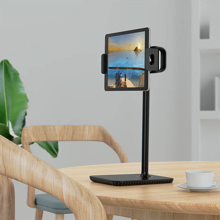 Acefast telescopic phone and tablet holder (135-230mm wide) for the desk 360 ° black (E4 black)