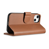 iCarer Wallet Case 2in1 iPhone 14 Flip Leather Anti-RFID Brown (WMI14220725-BN)