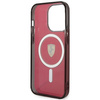 Ferrari FEHMP14LUKR iPhone 14 Pro 6.1" rot/rot Hardcase Translucent Magsafe