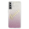 Guess GUHCS21MPCUGLSPI S21+ G996 różowy/pink hardcase Glitter Gradient Script