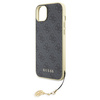 Guess 4G Charms Collection case for iPhone 15 Plus - gray