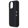 Original Case IPHONE 16 BMW Hardcase Silicone Hexagon Blue Line MagSafe (BMHMP16S23SHEB) black