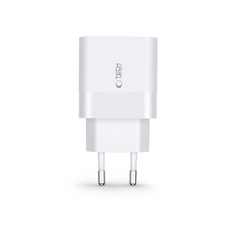 Charger 30W USB QC3.0 + USB-C PD Tech-Protect C30W white