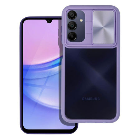 Futerał SLIDER do SAMSUNG A15 fioletowy