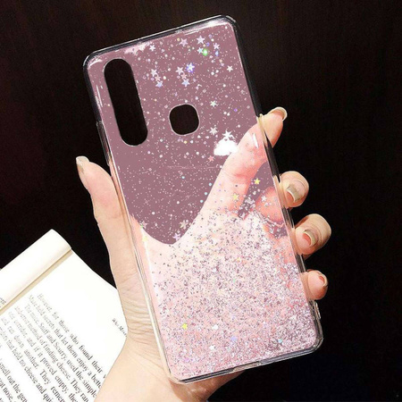 Case IPHONE 13 PRO Sequins Glue Glitter Case pink