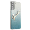 Guess GUHCS21MPCUGLSBL S21+ G996 niebieski/blue hardcase Glitter Gradient Script