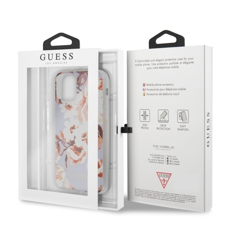 Guess GUHCN65IMLFL02 iPhone 11 Pro Max liliowy/lilac N°2 Flower Collection