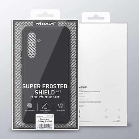 Nillkin Super Frosted Shield Pro Hülle für Samsung Galaxy A54 5G Armor Case + Telefonständer Blau