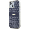 DKNY DKHMP15SHRHSEB iPhone 15 / 14 / 13 6.1" niebieski/blue hardcase IML Mono & Stripe MagSafe