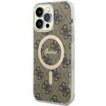 Guess GUHMP14XH4STW iPhone 14 Pro Max 6.7&quot; brown/brown hardcase 4G MagSafe