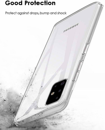 Etui SAMSUNG GALAXY A71 Slim case Protect 2mm bezbarwna nakładka