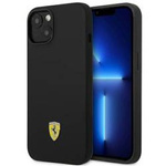 Original Case IPHONE 14 PLUS Ferrari Hardcase Silicone Metal Logo black