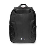 Backpack LAPTOP 16" BMW Carbon&Leather Tricolor (BMBP15SPCTFK) black