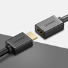 Ugreen kabel przewód adapter przejściówka przedłużacz HDMI (żeński) - HDMI (męski) 4K 10,2 Gbps 340 Mhz audio ethernet 0,5 m czarny (HD107 10140)