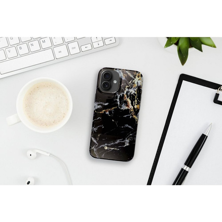 FORCELL F-PROTECT Mirage, Military Drop-Test futerał kompatybilny z MagSafe do IPHONE 16 PRO black marble