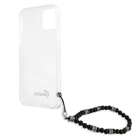 Guess nakładka do iPhone 13 6,1&quot; GUHCP13MKPSBK przeźroczysta hard case Black Pearl