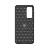 Flexible Carbon-Musterhülle für Samsung Galaxy S23 FE Carbon Case – Schwarz