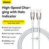 Kabel USB do USB-C Baseus Glimmer, 100W, 1m (biały)