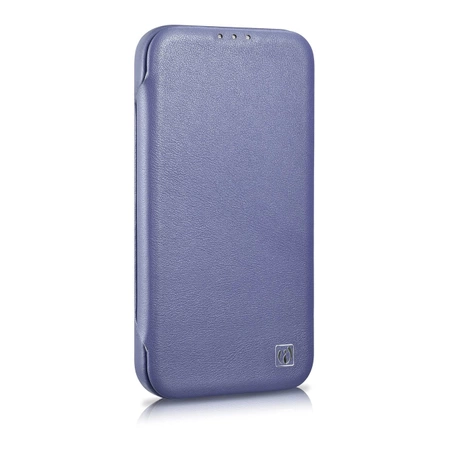 iCarer CE Premium Leather Folio Case iPhone 14 Plus Magnetic Flip Leather Folio Case MagSafe Light Purple (WMI14220715-LP)