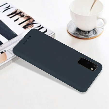 Case IPHONE 14 Matte Silicone Mercury Soft Jelly navy blue