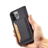 Magnet Card Case case for iPhone 14 Pro flip cover wallet stand black