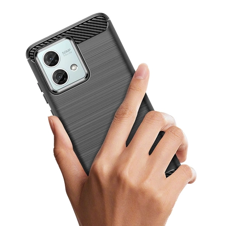 Carbon Case für Motorola Moto G84 - schwarz