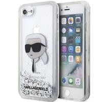 Karl Lagerfeld KLHCI8LNKHCH iPhone 7/8/ SE 2020/2022 Silber/Silber Hardcase Glitter Karl Head