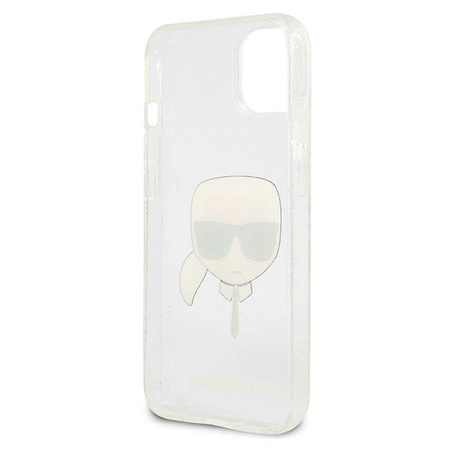 Karl Lagerfeld KLHCP13SKHTUGLS iPhone 13 mini 5,4" srebrny/silver hardcase Glitter Karl`s Head