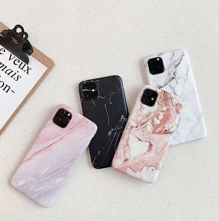 Wozinsky Marble żelowe etui pokrowiec marmur Xiaomi Mi 10 Lite czarny