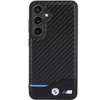 Etui BMW Leather Carbon na Samsung Galaxy S24 - czarne