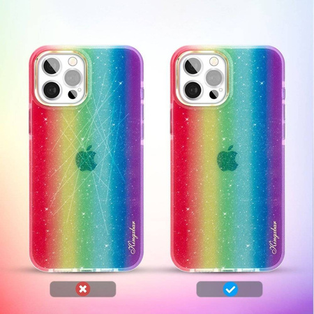 Kingxbar Ombre magnetyczne etui pokrowiec iPhone 12 Pro Max wielokolorowy