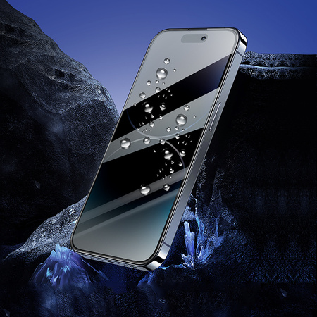 Borofone Hartowane szkło BF7 Diamond Armor Full Screen Anti-spy do Iphone 15 Pro Max - 10 sztuk