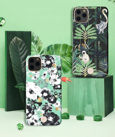 Kingxbar Blossom etui ozdobione oryginalnymi Kryształami Swarovskiego iPhone 11 Pro wielokolorowy (Gardenia)