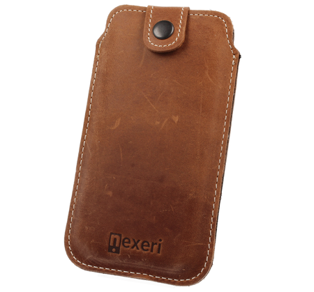 Etui Wsuwka skórzana Nexeri Leather Pocket XXL+ SAMSUNG GALAXY S20 ULTRA / S21 ULTRA / HUAWEI P SMART 2021 / XIAOMI MI 10T/10T PRO brązowe