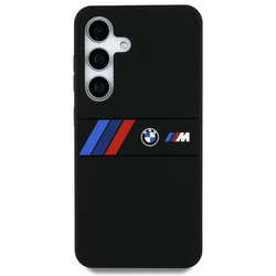 Schutzhülle SAMSUNG GALAXY S25 ULTRA BMW Silicone Middle Tricolor Stripes MagSafe schwarz