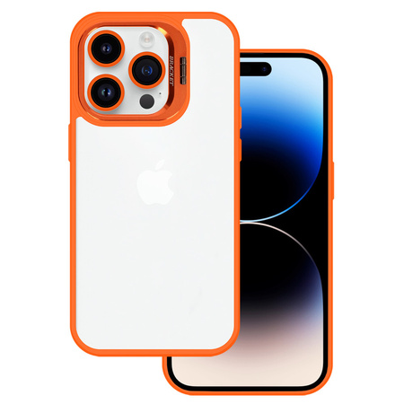 Tel Protect Kickstand case + szkło na aparat (lens) do Iphone 13 pomarańczowy