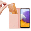 Etui SAMSUNG GALAXY A22 LTE / 4G z klapką Dux Ducis skórzane Skin Leather jasny róż