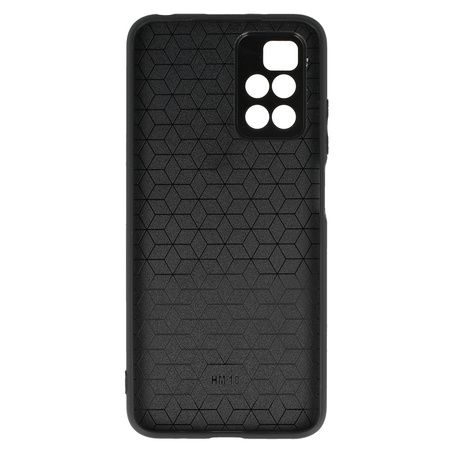 Tel Protect CARBON Case do Xiaomi Redmi 10 Czarny z czerwonym paskiem