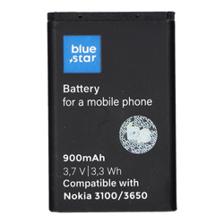 Bateria do Nokia 3100/3650/6230/3110 Classic  900 mAh Li-Ion Blue Star